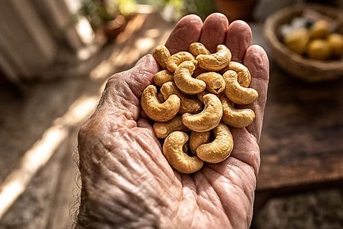 Auswahl an Walnüssen, Mandeln und Haselnüssen