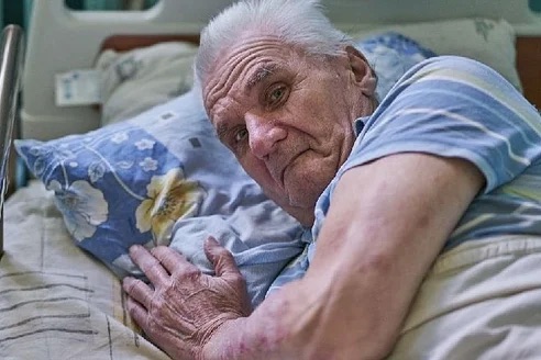 Person, die in einer ruhigen Umgebung ruht